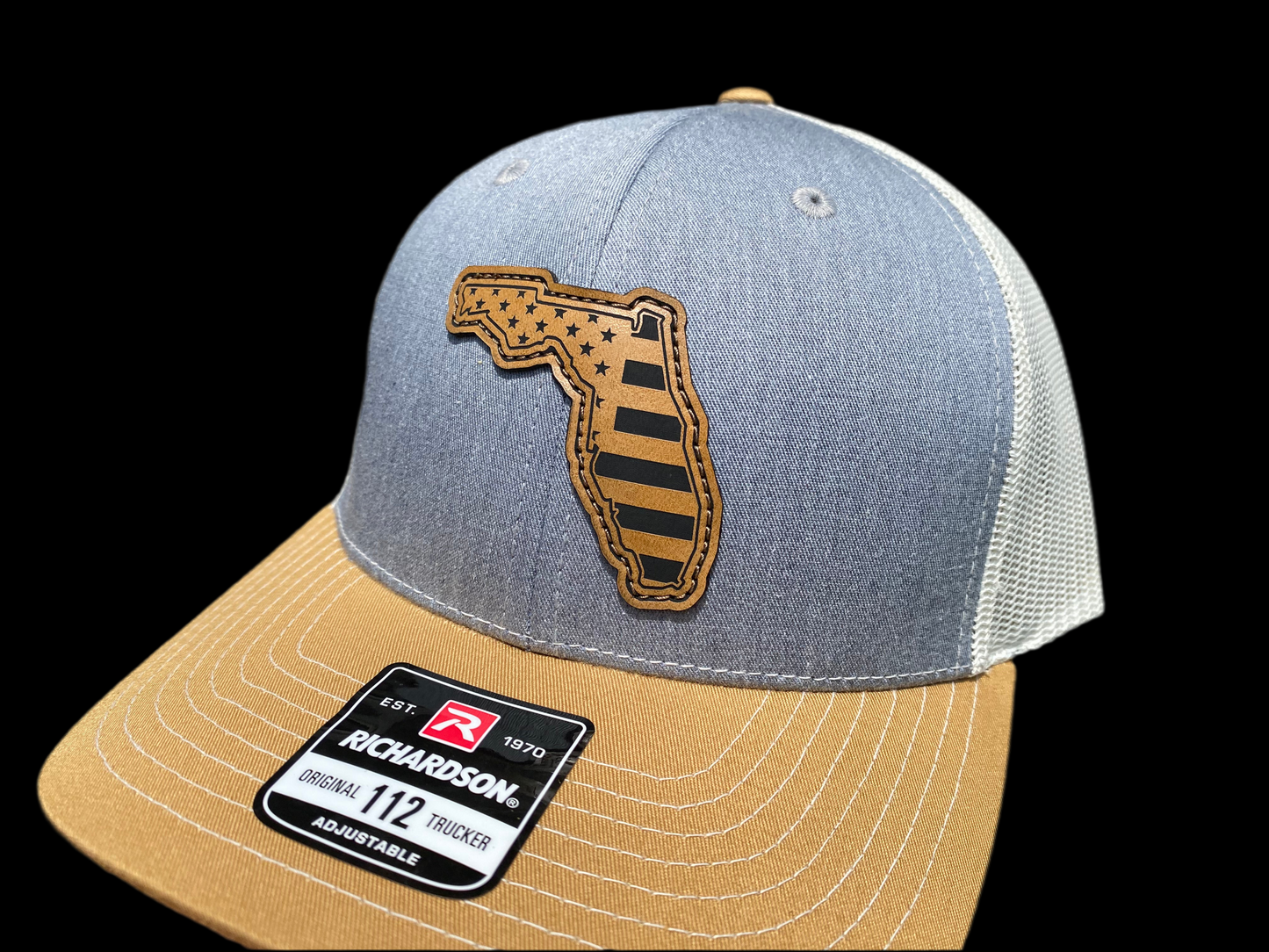 FL Outline US Flag Inlaid Patch Hat