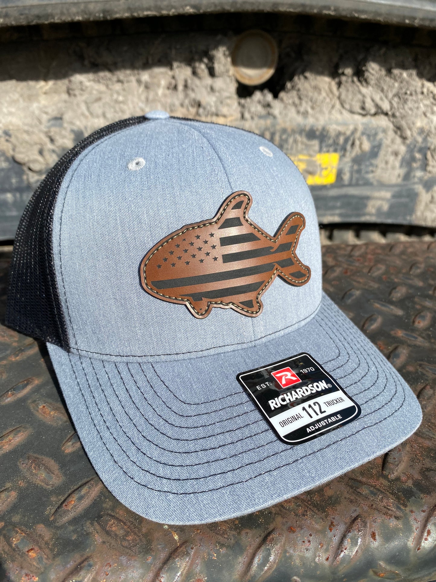 Pompano US Flag Patch Hat