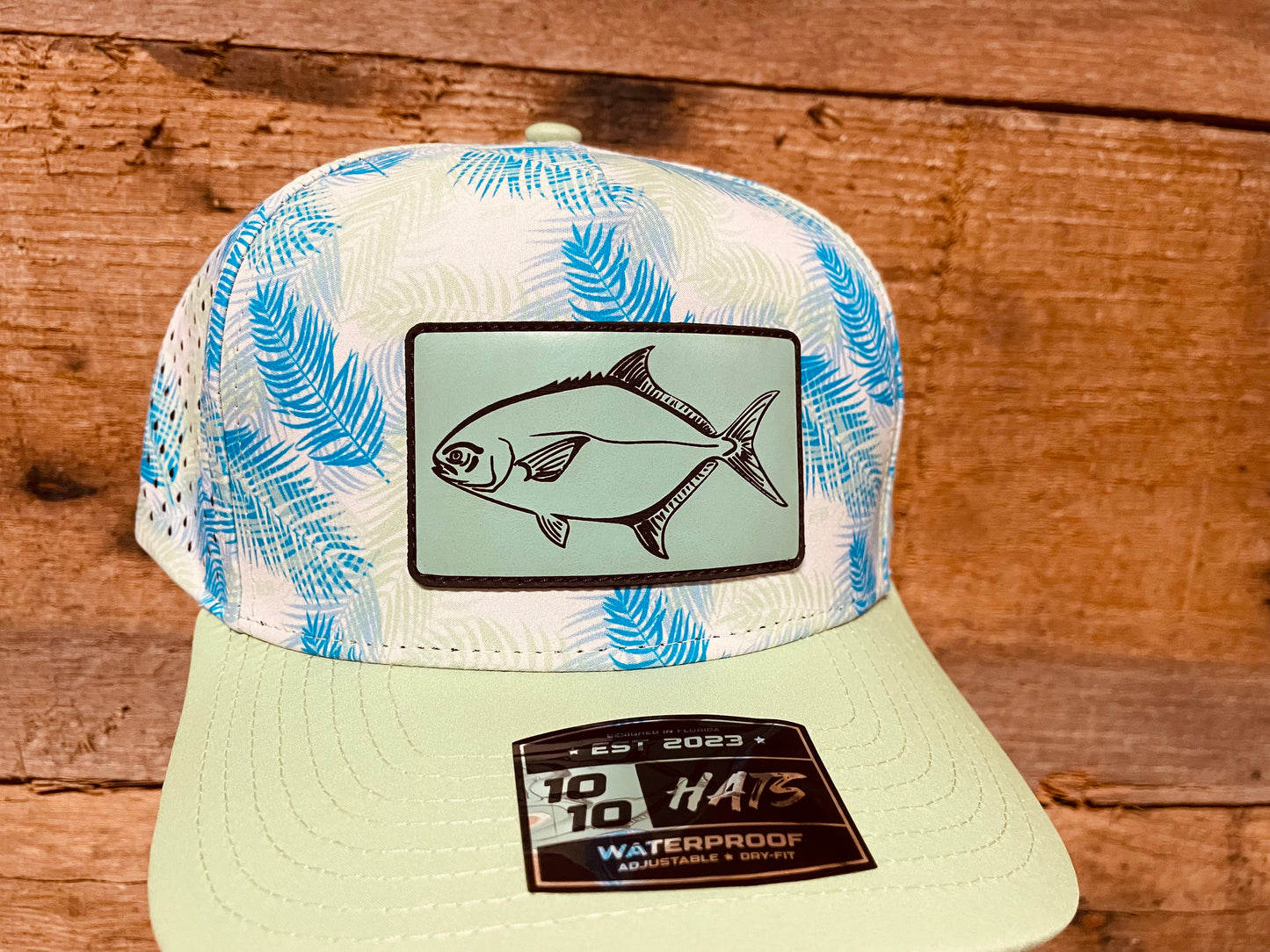 Pompano Hat - Seafoam Green - Pastel Palms
