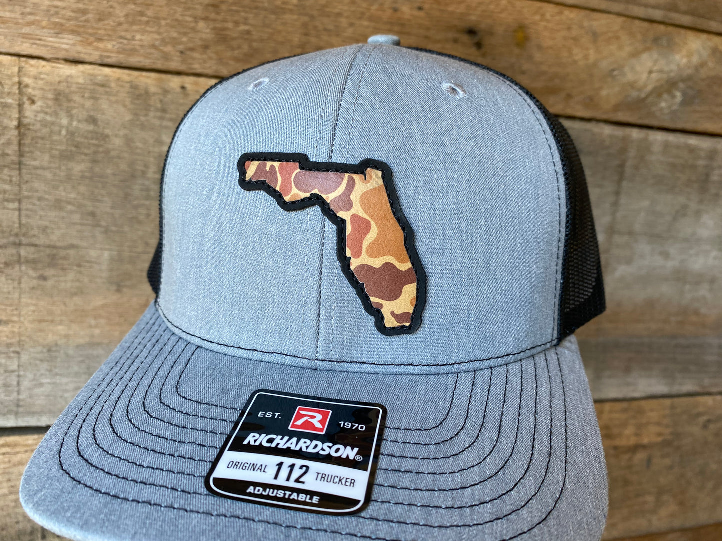 Florida Outline - Drake Camo on Heather Grey/Black
