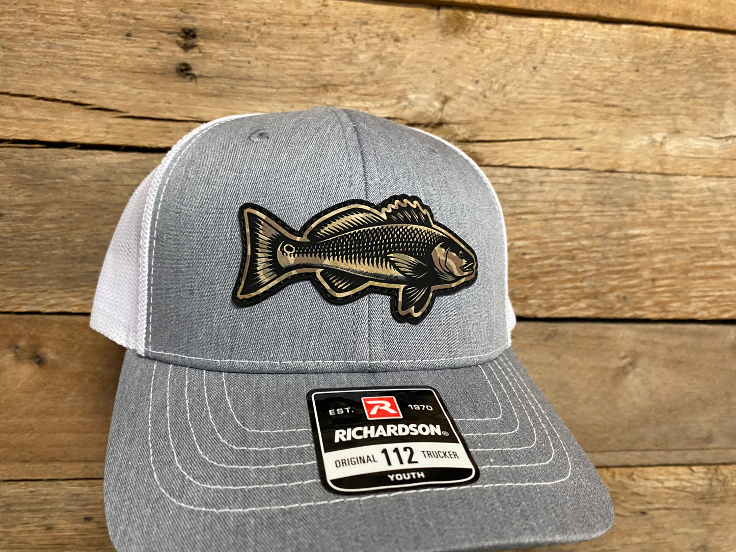 Youth Redfish #2 - Duck on Heather Grey/White