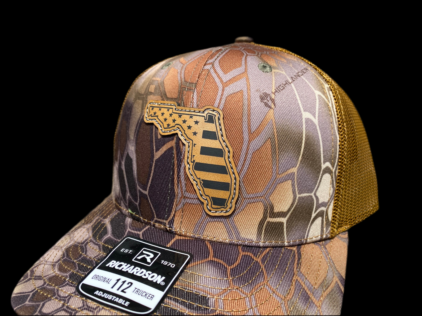 FL Outline US Flag Inlaid Patch Hat