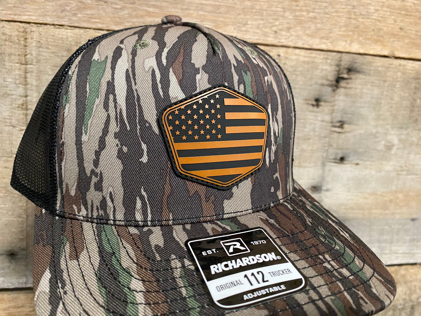 US Flag 1 - Buck on Realtree Original