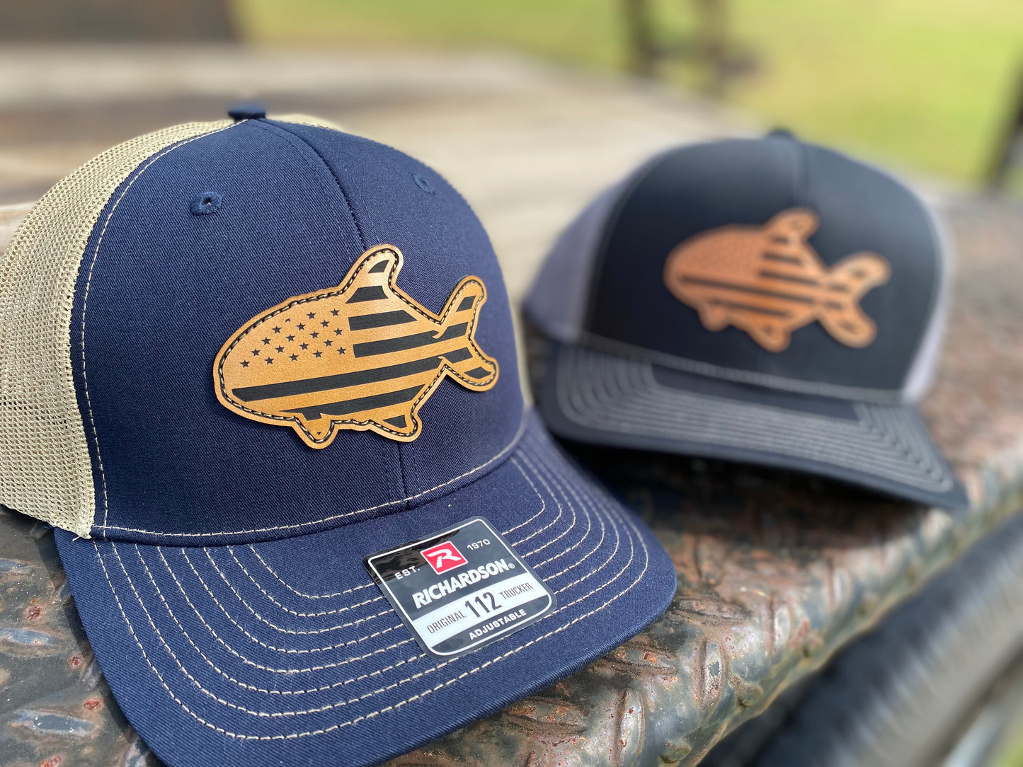 Pompano US Flag Patch Hat