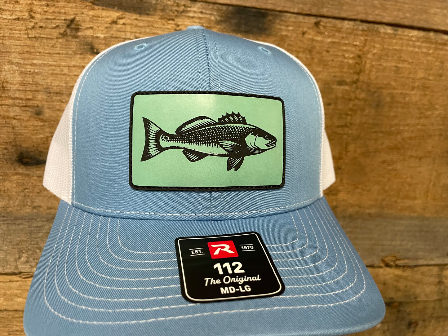 Redfish Hat - Seafoam Green - Columbia Blue/White