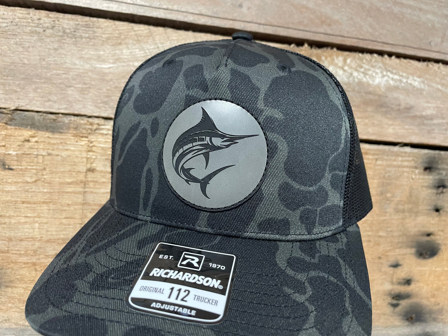 Swordfish Circle Patch Hat