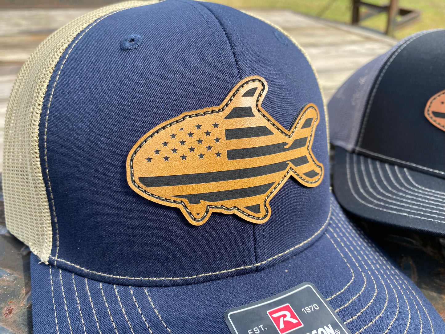 Pompano US Flag Patch Hat