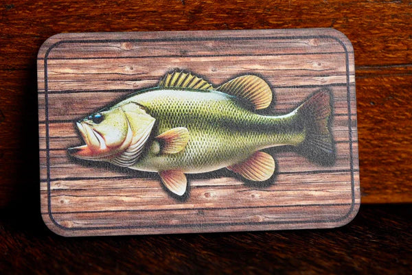 Bass Wood Background Premium Printed Patch Hat