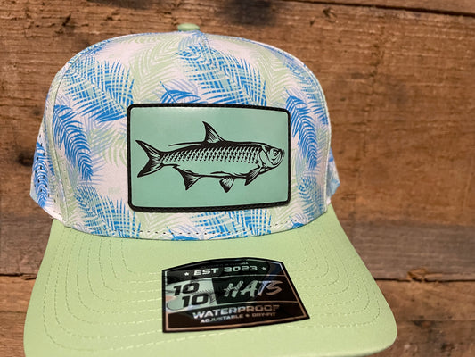 Tarpon Hat - Seafoam Green - Pastel Palms