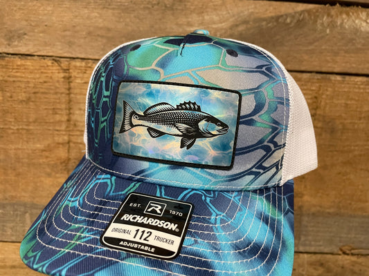 Redfish Hat - Aqua Ripples - Kryptek Pontus