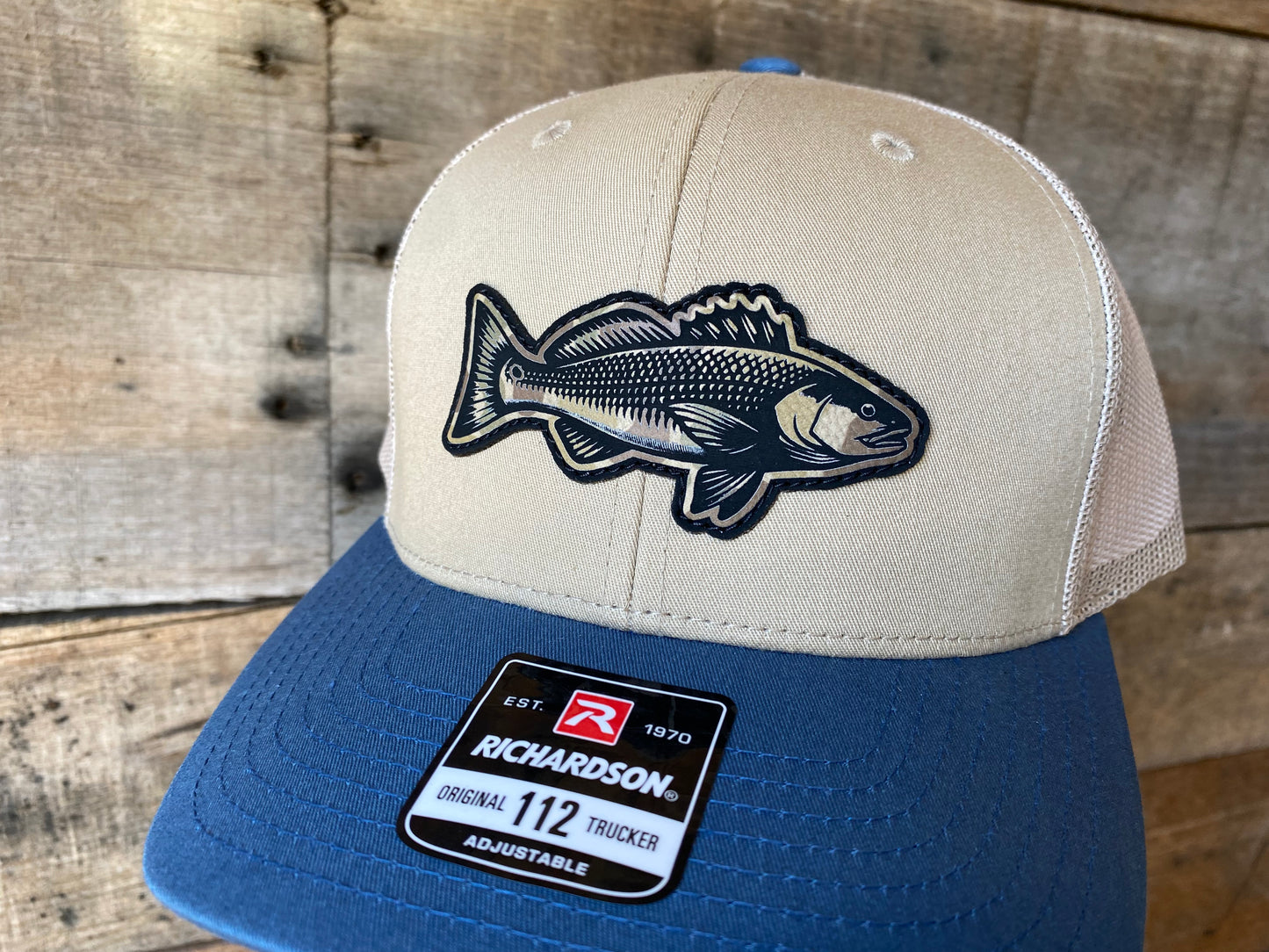 Redfish #2 - Duck Camo on Khaki/Legion Blue