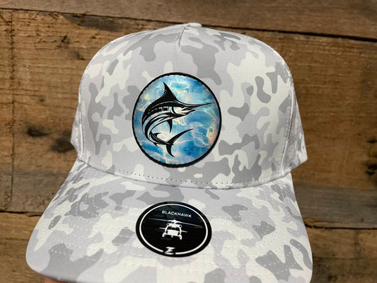 Swordfish - Aqua Ripples on Snow Camo