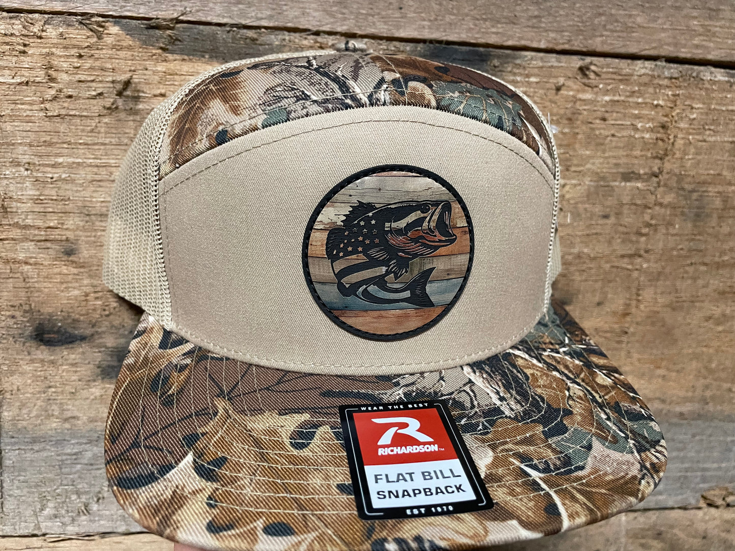 Bass US Flag - Weathered Wood - Realtree Advantage/Khaki