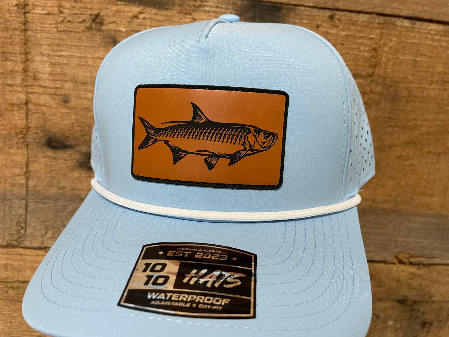Tarpon Hat - Buck - Sky Blue White Rope