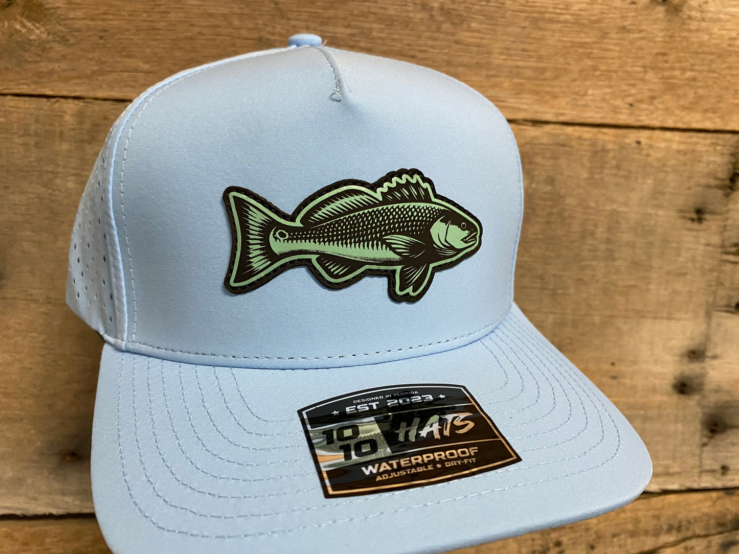 Redfish #2 - Seafoam Green on Sky Blue 1010