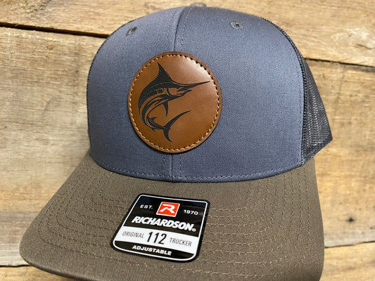 Swordfish Round - Walnut on Gunmetal/Chocolate Chip