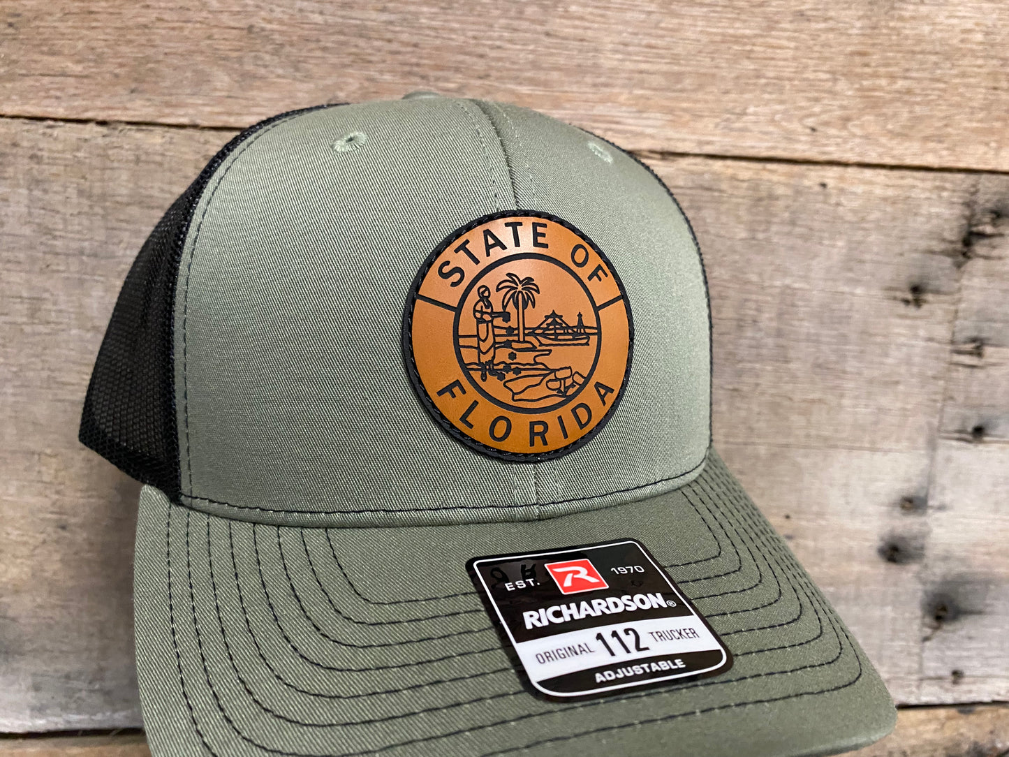 Florida State Seal - Buck on Loden/Black