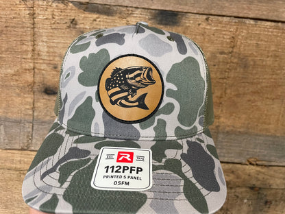 Bass US Flag Patch Hat