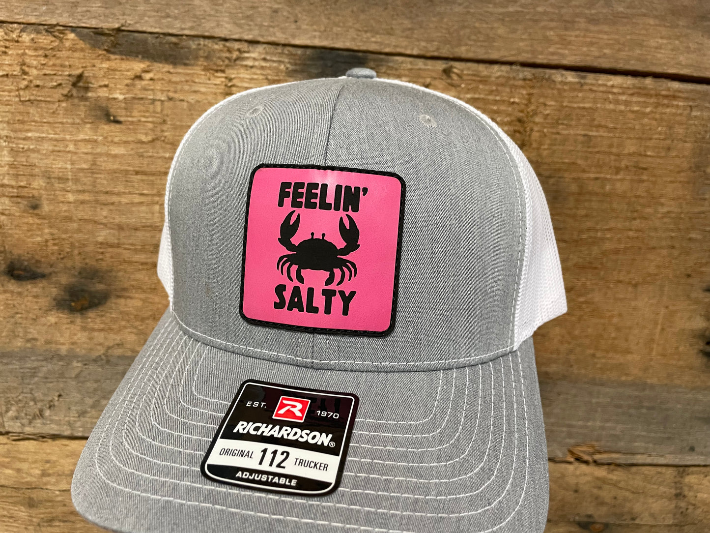Feelin’ Salty - Pink - Heather Grey/White