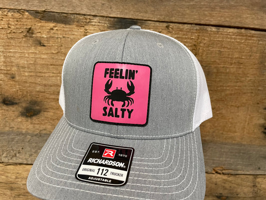 Feelin’ Salty - Pink - Heather Grey/White