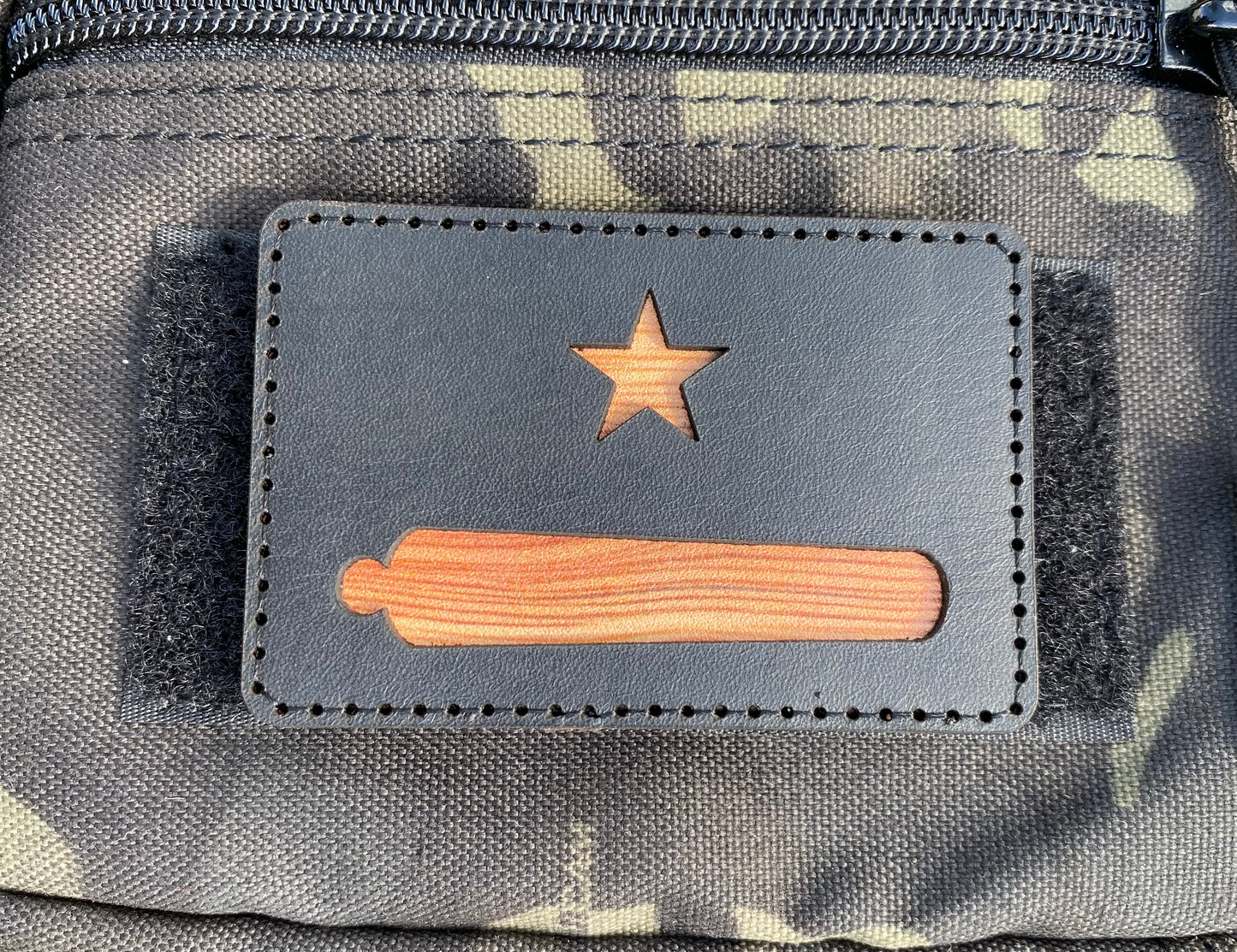 Gonzales Flag Layered Leather Patch