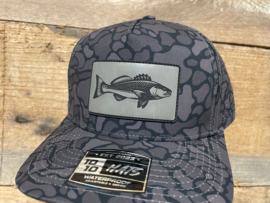 Redfish Rectangle - Flint Grey - Blackout Camo