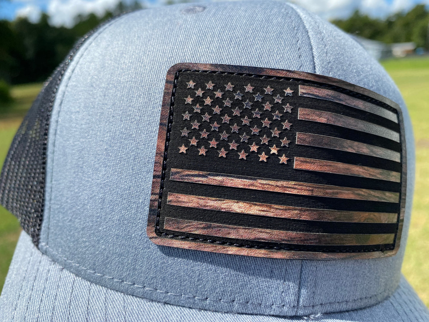 US Flag Patch Hat- Inverse