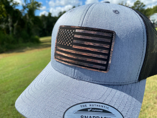 US Flag Patch Hat- Inverse