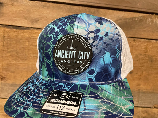 Ancient City Anglers Treble Hook - Sky Blue - Kryptek Pontus