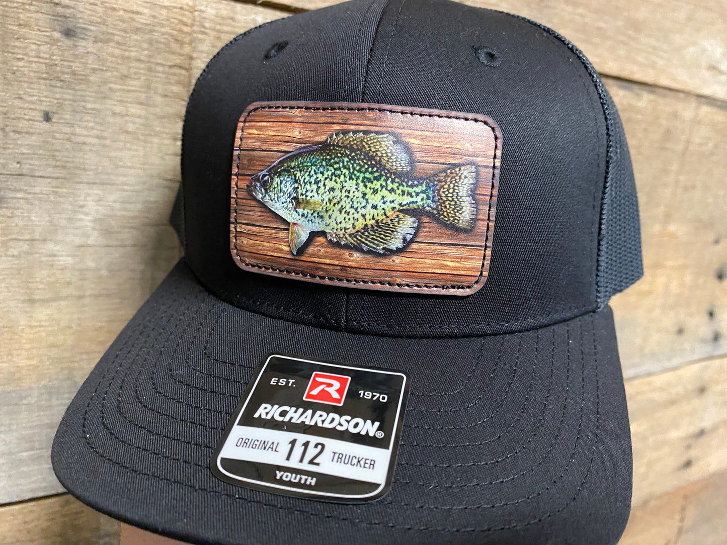 Youth Crappie Wood Panel - Black