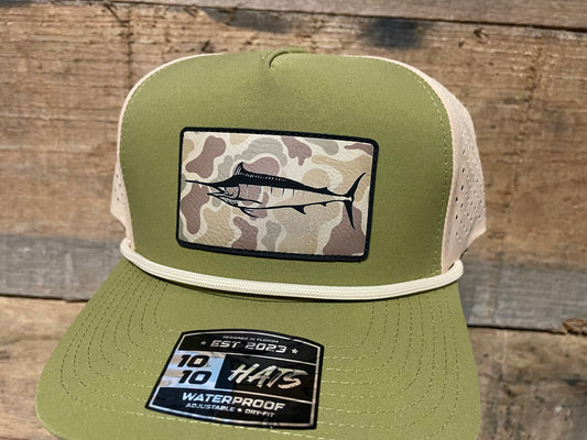 Marlin - Duck Camo on Green/Tan w/ Rope