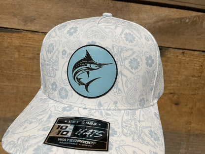 Swordfish Circle Patch Hat