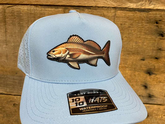 Full Color Redfish on Sky Blue