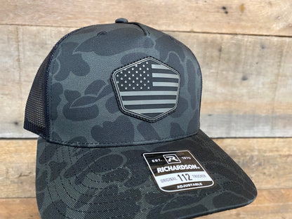 Hexagon US Flag Patch Hat