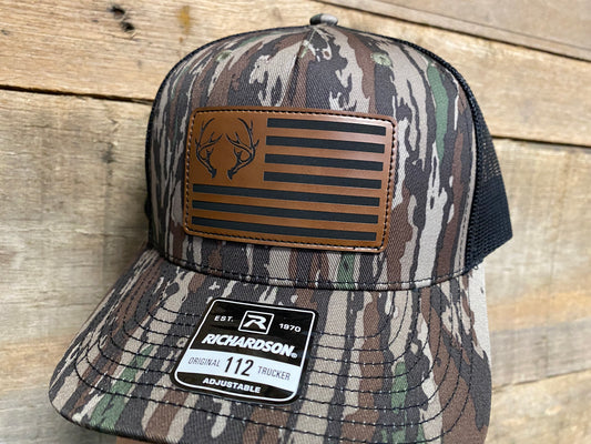 Antler Flag - Walnut on Realtree Original