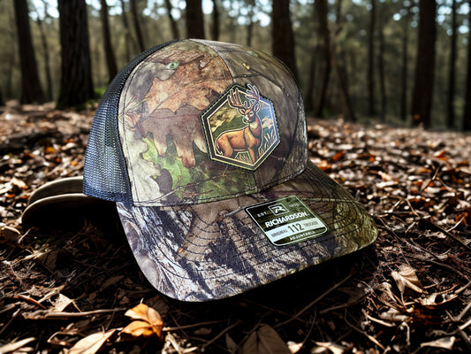 Whitetail Deer Hex Premium Full Color Patch Hat