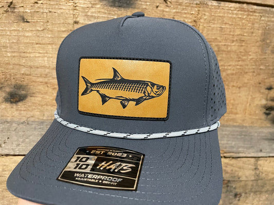 Tarpon Hat - Tan - Dark Grey w/ Rope