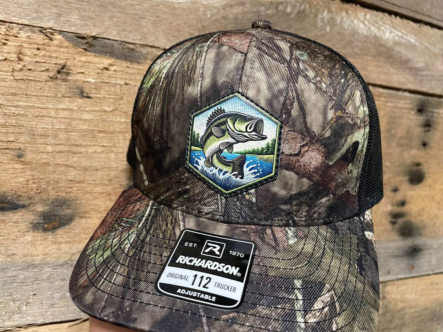 Jumping Bass Full Color Patch Hat