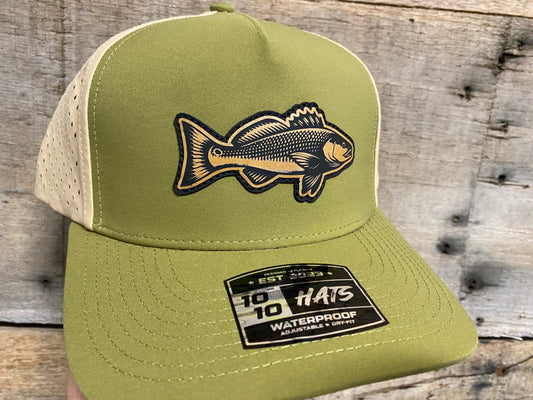 Redfish #2 - Tan on Green/Tan