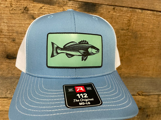 Redfish Hat - Seafoam Green - Columbia Blue/White