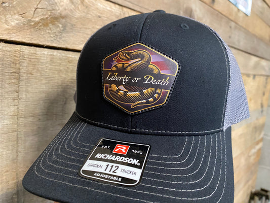 Liberty or Death Full Color on Black/Charcoal