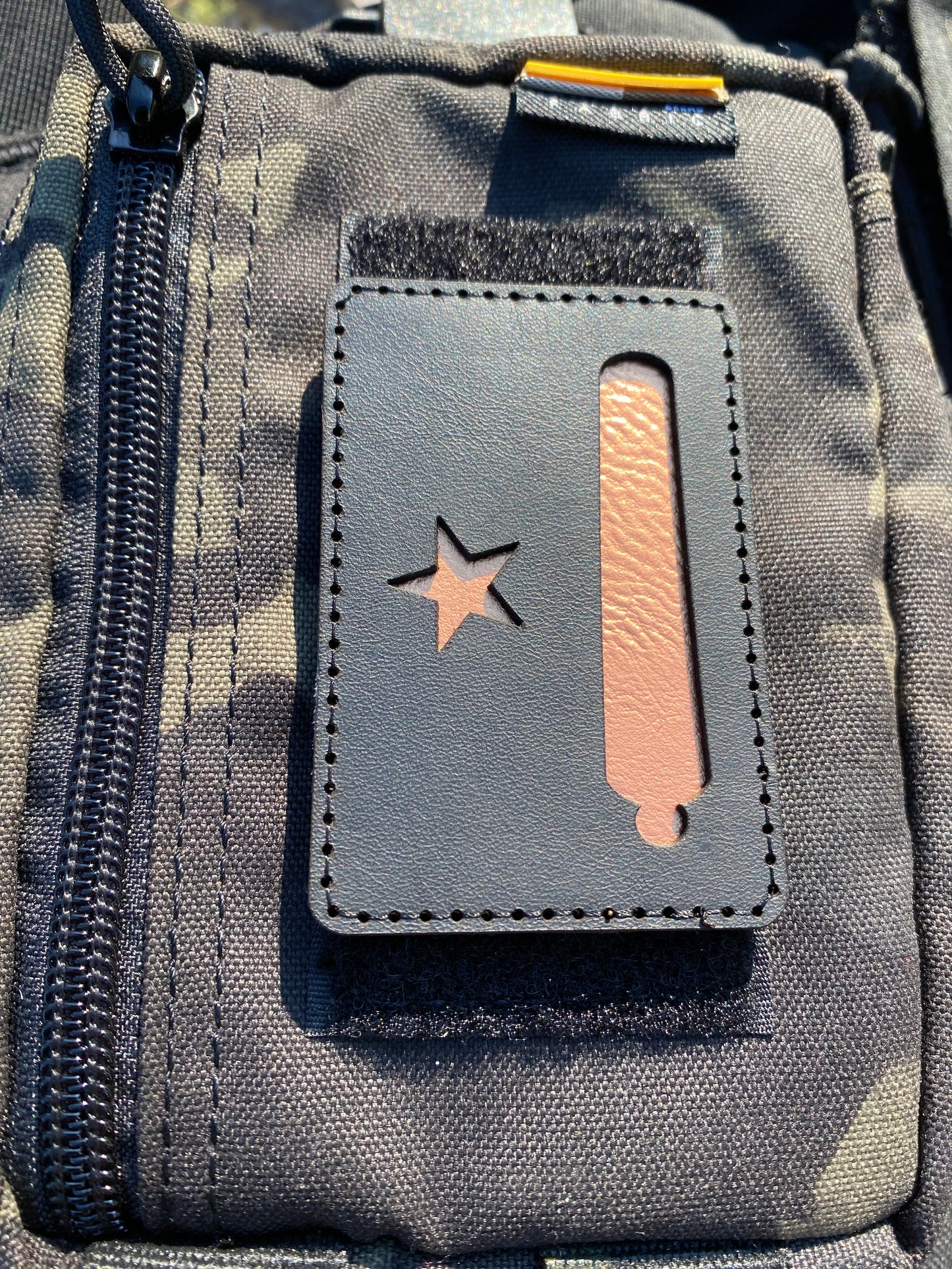 Gonzales Flag Layered Leather Patch