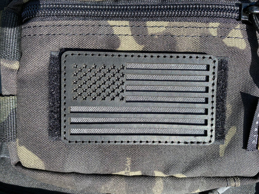 American Flag Leather Patch