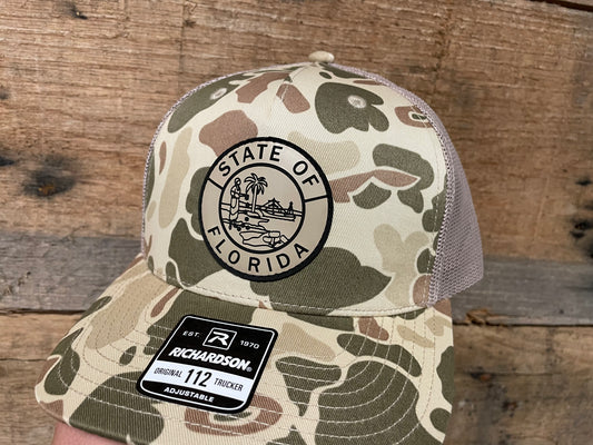 Florida State Seal - Sand - Harvest Duck Camo
