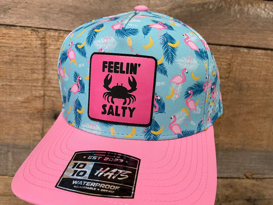 Feelin’ Salty Crab - Pink - Flamingo Pattern