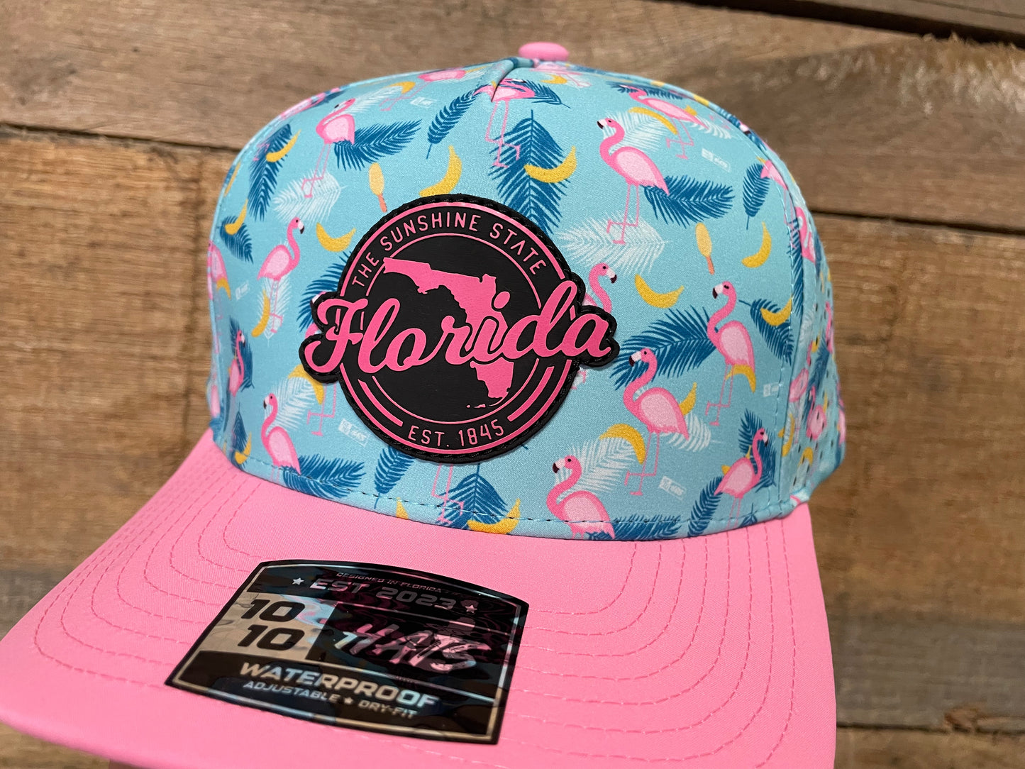 Sunshine State Inverse - Pink - Flamingo Pattern