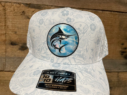Swordfish - Aqua Ripples - White Reef