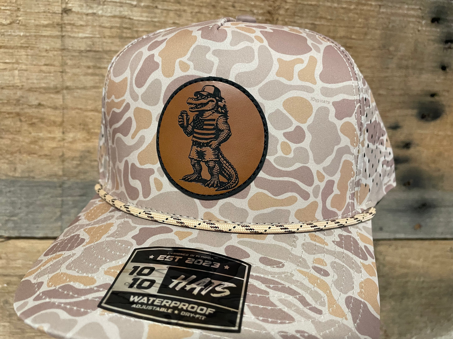 Florida Man Gator Patch Hat - Rawhide on Wild Desert Camo