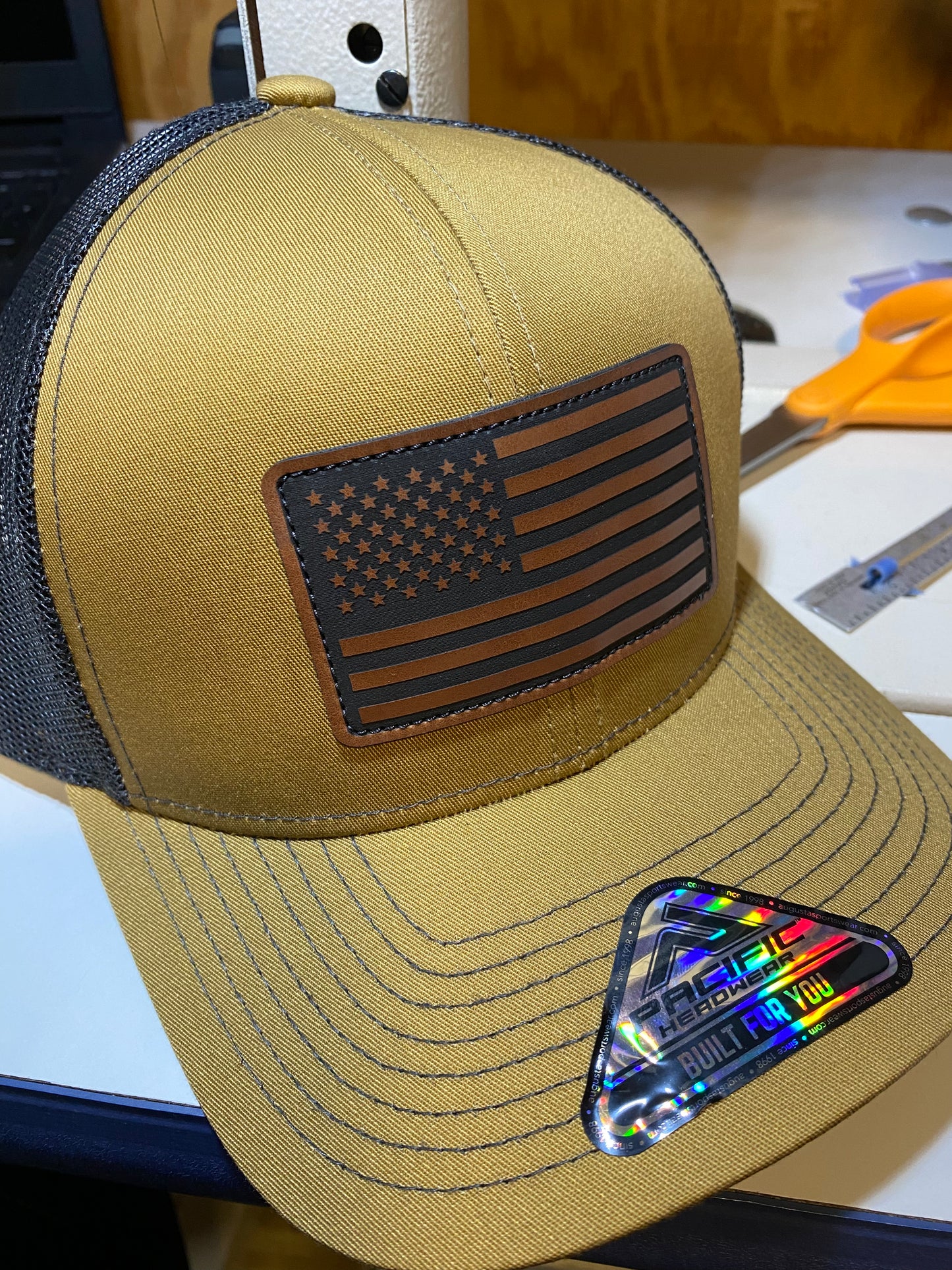 US Flag Patch Hat- Inverse