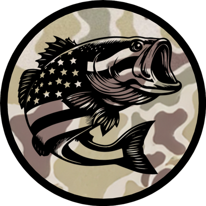 Build Your Own Bass US Flag Patch Hat